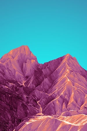 ink & purple mountains (golden light)